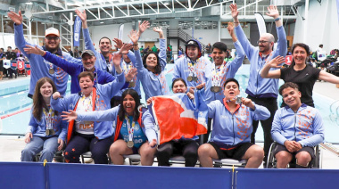 Se brilla en los Juegos Binacionales Para Araucana con 29 medallas en natación y atletismo