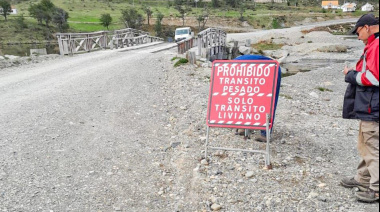 Restricción de tránsito pesado en el Puente Yuco, Ruta Provincial N°1