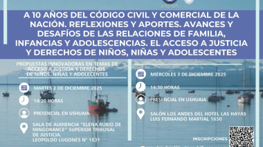 Invitan a participar de las Jornadas “A 10 años del Código Civil y Comercial de la Nación”