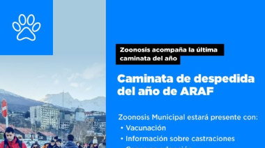 Se acompaña la última caminata del año junto a ARAF