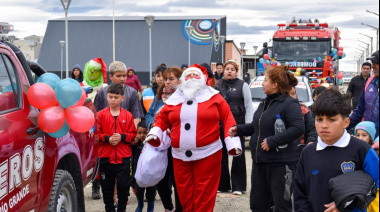 Se celebra las fiestas con un recorrido especial de Papá Noel en toda la provincia