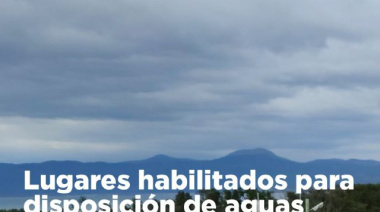 Se informa los puntos habilitados para la disposición de aguas grises y negras de motorhomes