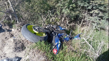 Un motociclista resultó herido tras colisionar con un automóvil en Tolhuin