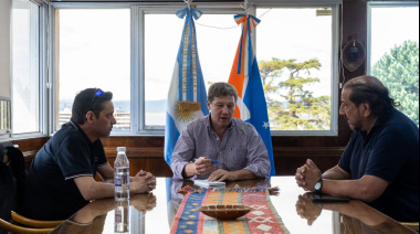 El Gobernador Melella recibió al secretario general de la UOM Río Grande Oscar Martínez