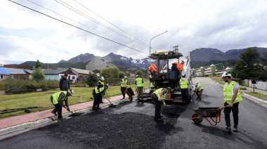 El Municipio avanza en la repavimentación de las calles Damiana Fique y Gob. Paz