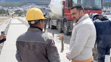 Se recorrió los trabajos de la última etapa de la pasarela Luis Pedro Fique
