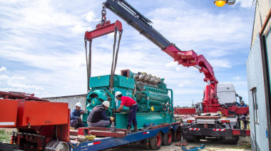 Se inició el traslado de un equipo generador de la Usina de Tolhuin para su mantenimiento integral
