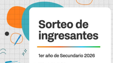 Educación informa los Colegios secundarios con vacantes disponibles para el sorteo de ingresantes a 1° año