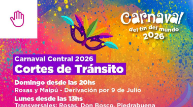 Habrá cortes de tránsito en Ushuaia por el Carnaval Central