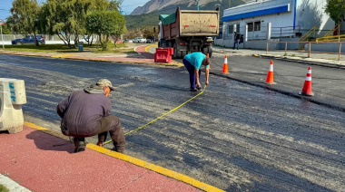 Finalizó la repavimentación de la rotonda de la EPET