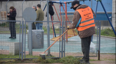 Se realizó una jornada de limpieza integral en el barrio Mirador de los Andes
