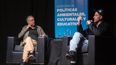 A sala llena se llevó adelante la entrevista abierta a Luciano Cáceres