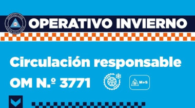 Informa que desde el 15 de mayo será obligatorio el uso de cubiertas de invierno para circular en Ushuaia