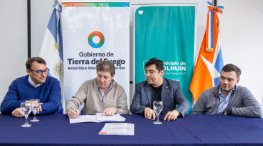 El Gobernador Melella firmó acuerdos en Tolhuin para la llegada concreta de inversiones en proyectos acuícolas
