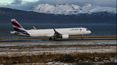Se concretó su primer vuelo directo a Ushuaia