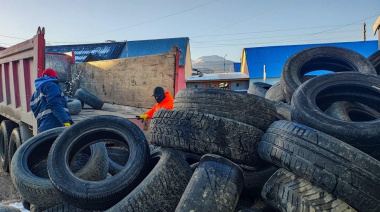 La Municipalidad de Ushuaia llevó adelante la recolección de Neumáticos Fuera de Uso