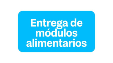 Entrega de módulos alimentarios