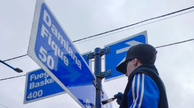 Renuevan la señalética de las calles en Ushuaia