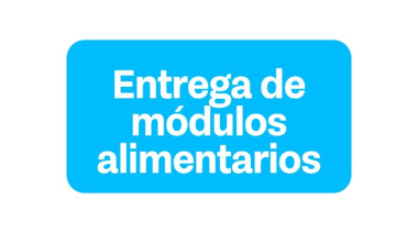 Cronograma de entrega de módulos alimentarios