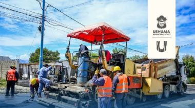 Comienza la pavimentación de calle De los Ñires