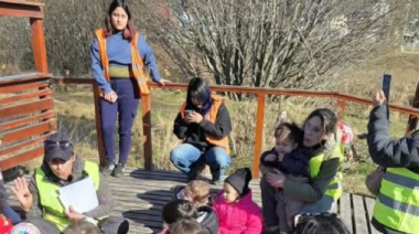 Las infancias del Centro “Jorge Brito-Pequeños Pasos” realizaron visita educativa a Bahía Encerrada