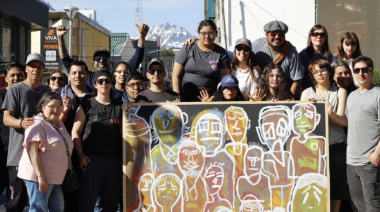 Nueva jornada de “Pausa y Expresión” con un mural comunitario