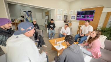 Vuoto se reunió con referentes del rap y la cultura urbana de Ushuaia
