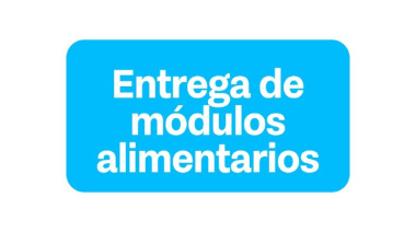 Entrega de módulos alimentarios