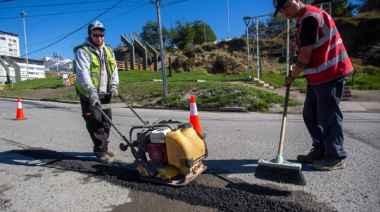 Operativo de puesta en valor en distintos sectores de Ushuaia