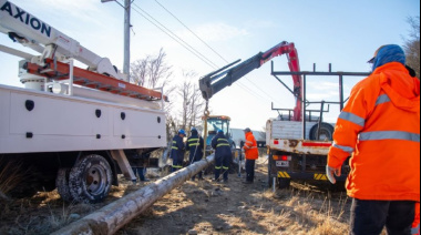 La provincia avanza con obras para llevar electricidad a más sectores de Tolhuin