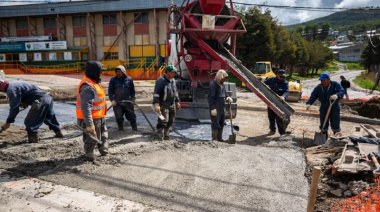 Obras en distintos sectores de Ushuaia