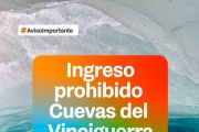 Se prohíbe el ingreso a las cuevas de hielo del Glaciar Vinciguerra durante todo el año