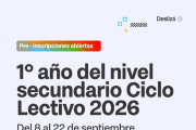 Pre- inscripciones a 1° año del secundario ciclo lectivo 2026 para hermanos, hermanas y/o convivientes