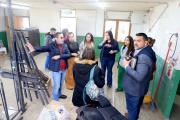 El intendente Vuoto visitó el futuro espacio del Jardín Maternal "Los Zorzales"