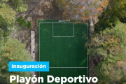Este domingo se inaugurará el playón deportivo del Barrio Dos Banderas