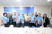 Se recibió a la Escuela Municipal de Newcom +50 mixto que representará a Ushuaia en Comodoro Rivadavia