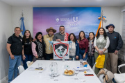 Se recibió a integrantes de la Asociación Retoño Fueguino que preparan su peña aniversaria