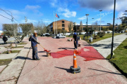 Continúa con trabajos de mejoramiento urbano en distintos sectores de Ushuaia