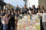 Nueva jornada de “Pausa y Expresión” con un mural comunitario