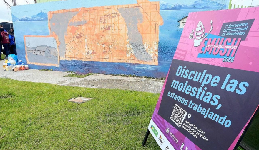 Avanza la 7° Edición del Encuentro Internacional de Muralistas en el Fin del Mundo EMUSH 2026