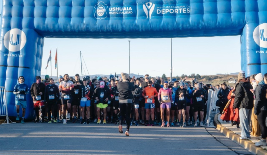 Cindy Ríos y Dante Caro fueron los ganadores de “Ushuaia corre por Malvinas” 2026